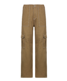 Cargo Solid Baggy Pants