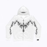 Gothic Clothing Trend Zipper Hoodies