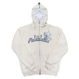 Full Zip Star Print Hoodies